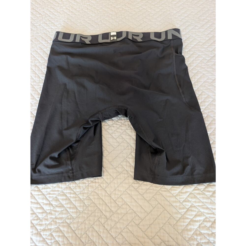 NWT Under Armour Men's Size XL Black HeatGear 9" Compression Shorts (0880) - Picture 11 of 12